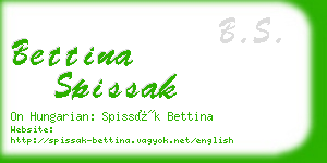 bettina spissak business card